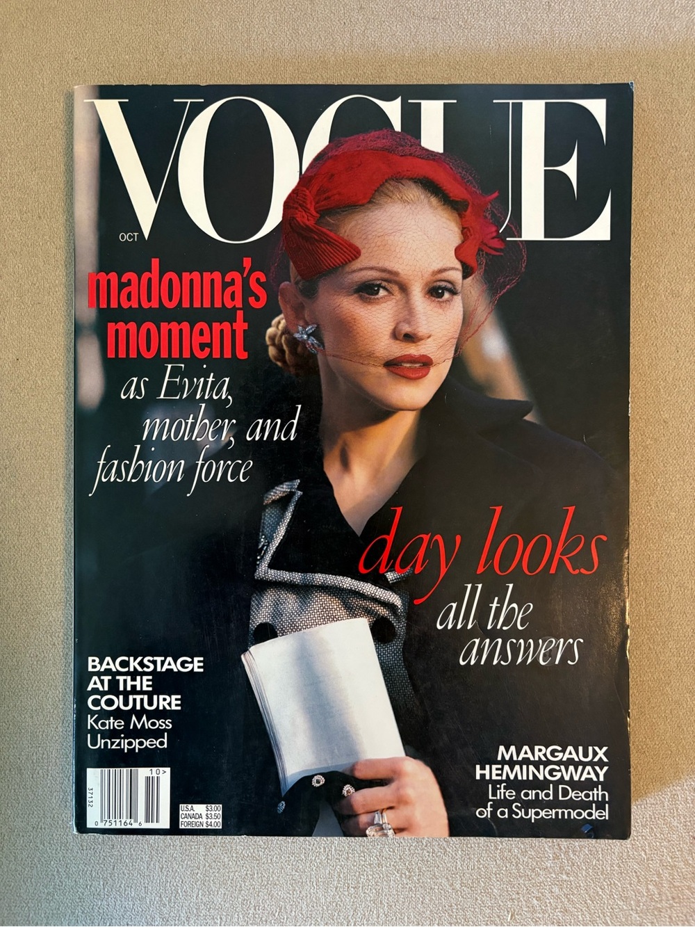 Vogue Magazine featuring Madonna October 1996